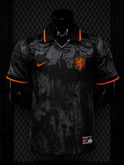 2026 Netherlands Black Collared Special Edition Fans Jersey