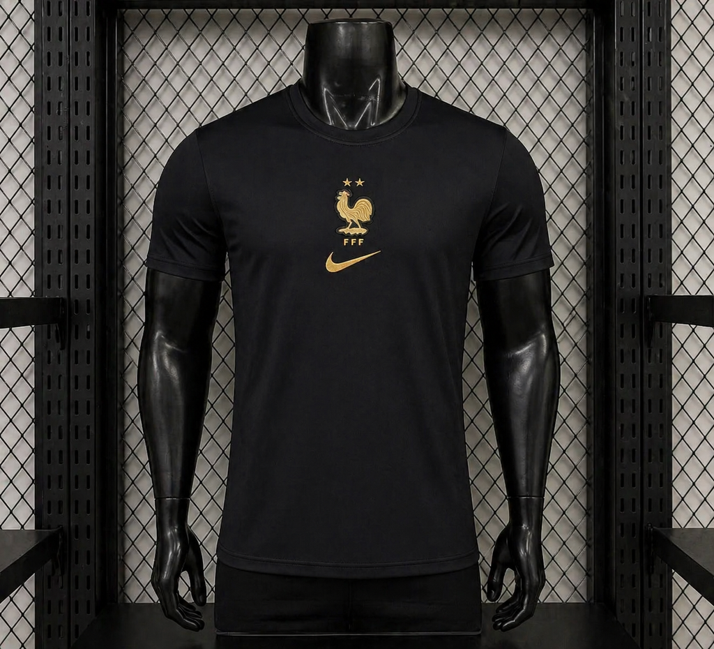 2026 France Black Goalkeeper Fans  Shirt